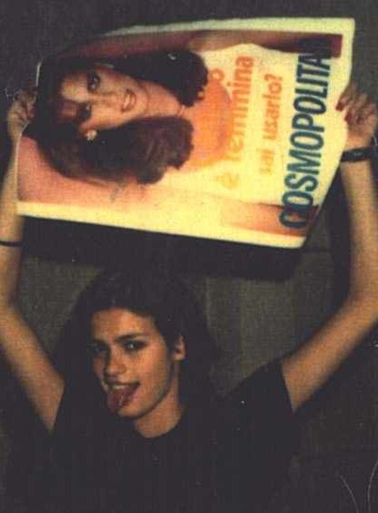 aphroditeinfurs:rare candids of Gia Carangi, circa late 1970s/early 80s