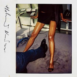 novaub313: Helmut Newton: Untitled, Paris, U.S. Vogue, (Two pairs of legs) , 1995Polaroid print 12 x 13 cm. (4.7 x 5.1 in.)