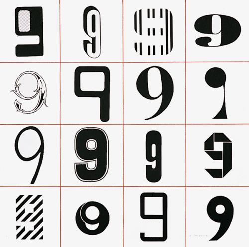 Anton Stankowski, Numbers, 1970s. More to see; Edition Domberger. The artwork was done as a project 