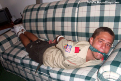 Tieandgagu:  The Scout Master Ended Up Tied Up And Gagged And Realized All The Boys