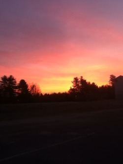 Sunrise over our football field