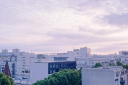 brieuc-weulersse:  The sun rising above paris.(if you look closely you can see the Eiffel Tower in the back on the first pictures)