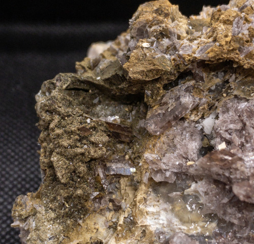 Axinite-Fe and Barite on matrixLocality: Clemensberg Quarry, Hildfeld, Winterberg, Arnsberg, North R