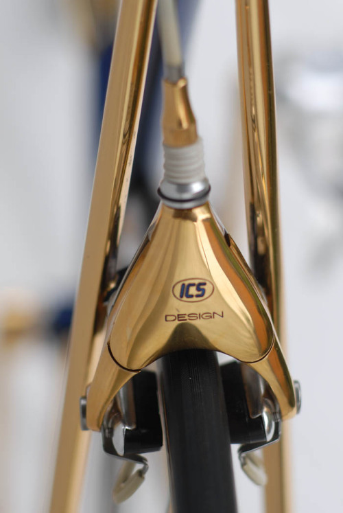 bikeplanet:  ICS-Italy Cicli Systems Exclusive Bike Gold Plated Campagnolo Recordby Velo Aficionado