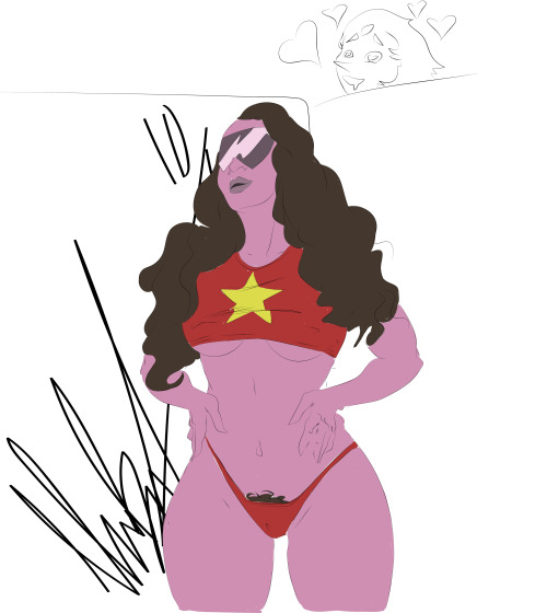 negative-n:  @kokobuttz finally noticed me! In celebration, I’d like to dedicate this Garnet to you!   AAAAA SHE LOOKS SO GOOD THANK YOU ;-; <333333