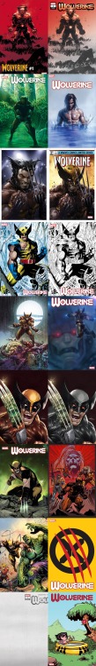 Wolverineholic:  Wolverine Vol 7 #1 (2020) Covers So Far From Top Left.row 1: Adam
