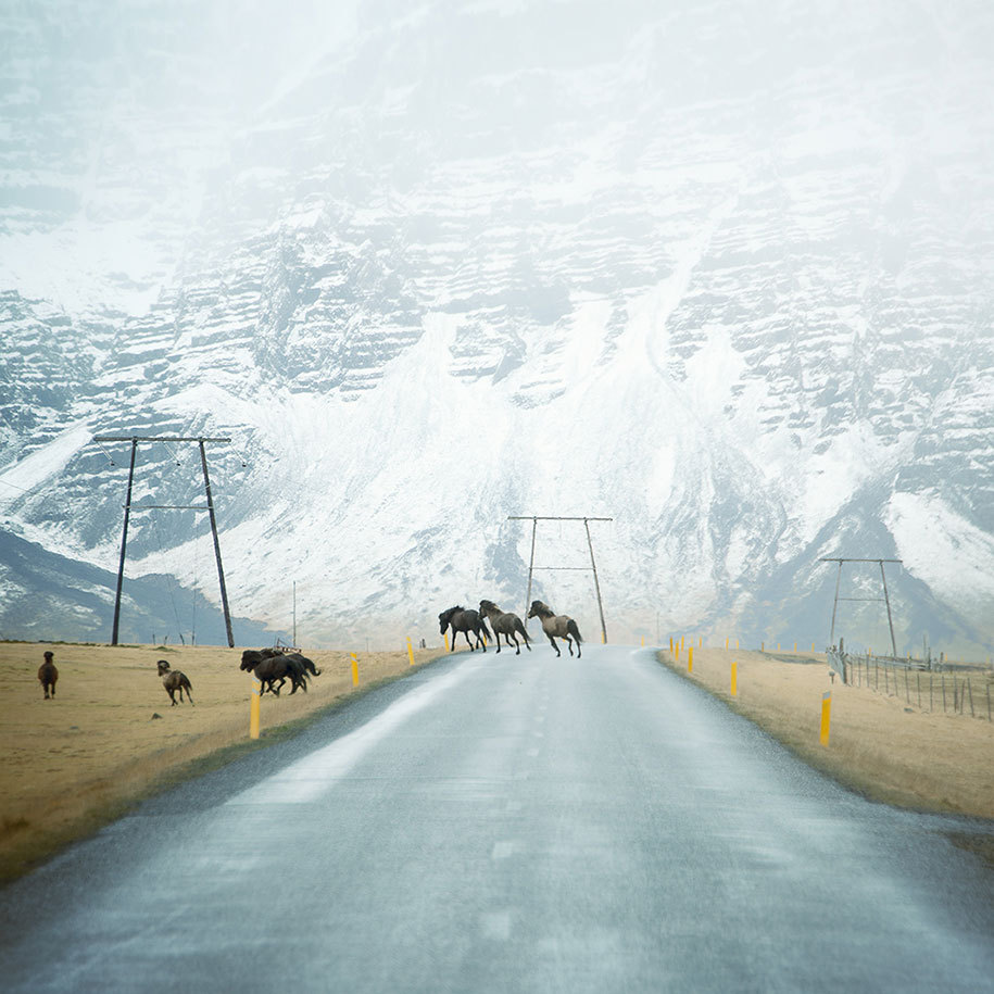 asylum-art:  Photographer Captures Roads In Desolate Landscapes Around The World