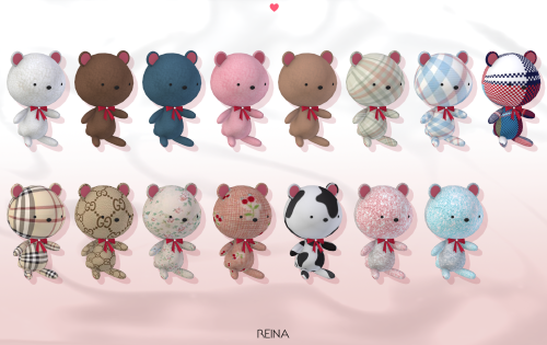 REINA_TS4_TEDDY BEAR HAIR ACC✔ TERMS OF USE !* New mesh / All LOD* No Re-colors without permission* 