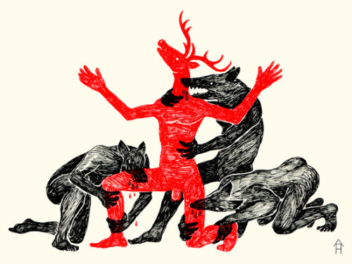designinspirationtome:  The Wolf People Kill the Deer Man 