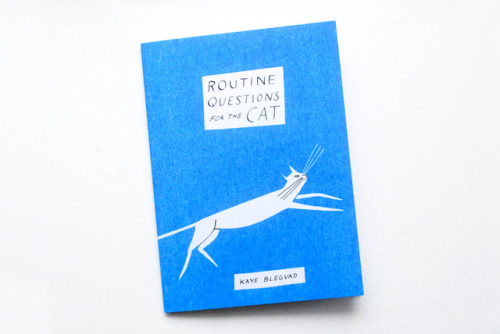 Another new zine, “Routine Questions For The Cat”. A series of queries you mig