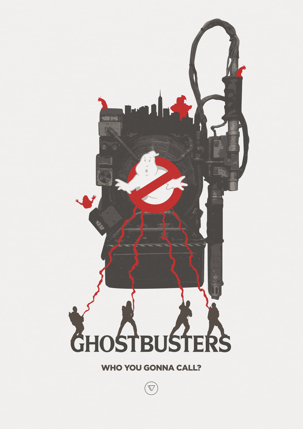 pixalry:  Ghosbusters Poster - Created by Lewis Dowsett