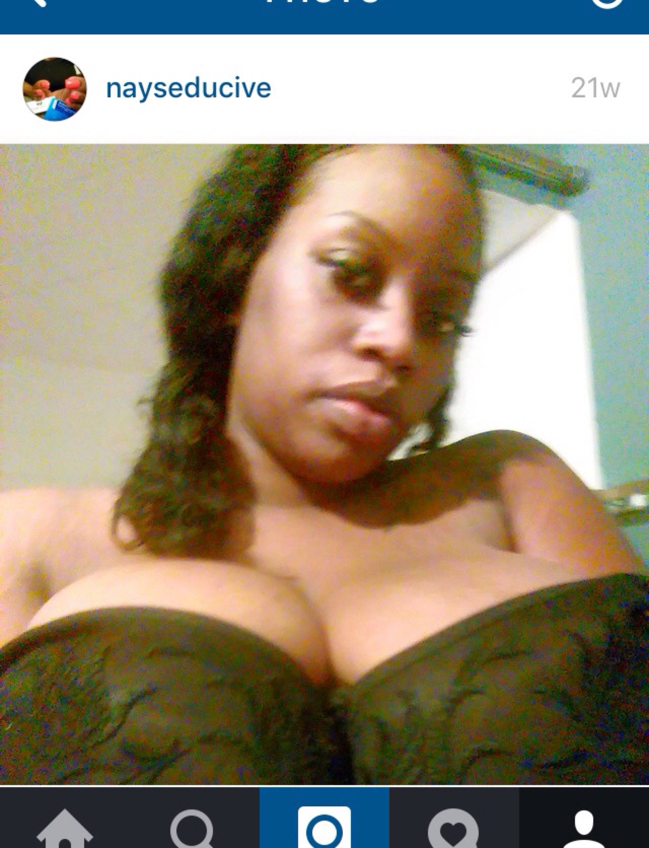 hugeblackboobsandnipples:  40k titted queen @nayseducive IG Part 1