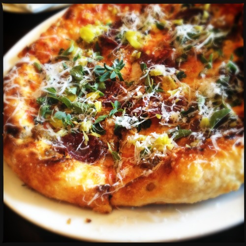 Late Saturday lunch at Artisan’s new location :)goat salami, fennel seed sausage, marjoram, pe