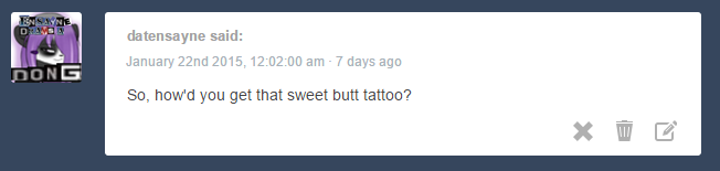 askbountybliss:“I need my go-juice before I can do justice to that little tale!”
