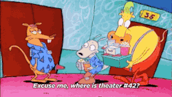 rmlgifs:  &ldquo;Excuse me, where is theater #42?&rdquo;&ldquo;You should know, man! You work here.&rdquo;&ldquo;I don’t work here.&rdquo;&ldquo;Yeah! Me neither, unless the boss is watching.&rdquo;
