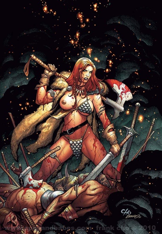 fuckyeahfrankcho:  Some Red Sonja goodness!