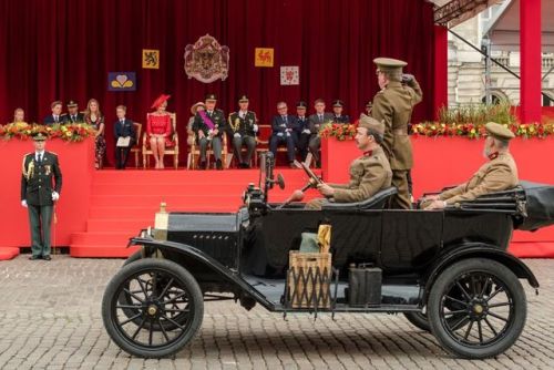 on the national day of belgium there was a re-anctment of world war one soldiers of different countr