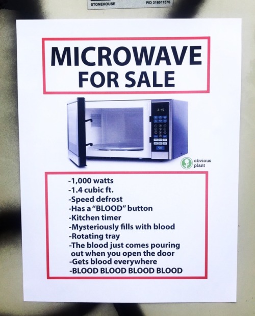 obviousplant:Please buy my microwaveMicro sales