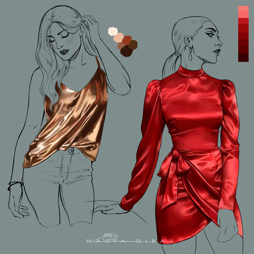 nadiadibaj:fabric studies 04*programs: photoshop and Sai__________________________________•ArtStatio