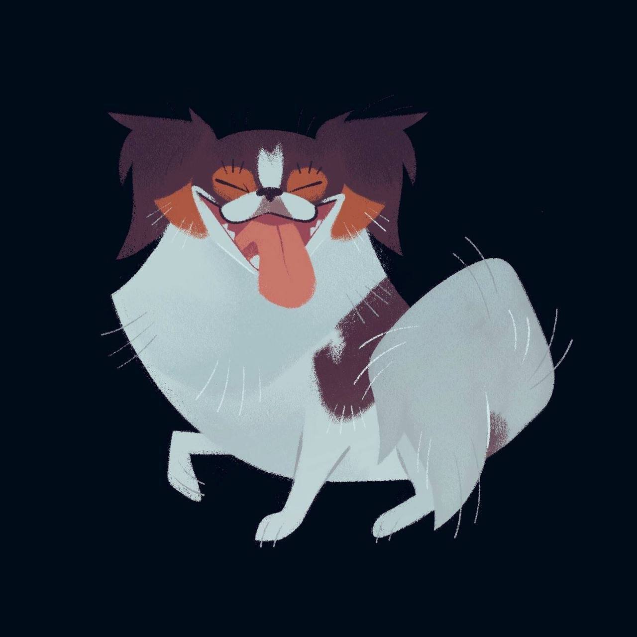yowulf:Commission of a client’s awesome Japanese Chin!