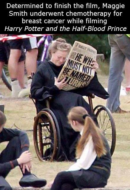 awesomepeoplereading:  The apparently unstoppable Dame Maggie reads. I’m actually going to steal a dear friend’s story here. Mr. D., my friend, used to work at a bookshop in London. Lovely as this gentleman is - and he is the nicest, sweetest man