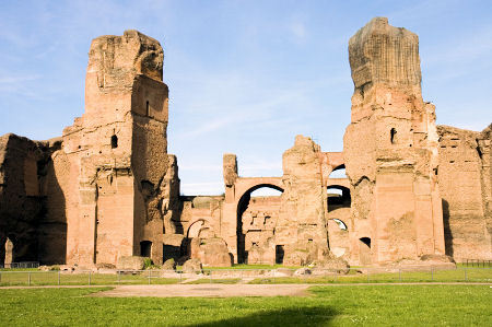 last-of-the-romans:  The Baths of Caracalla Elaborate public baths constructed by