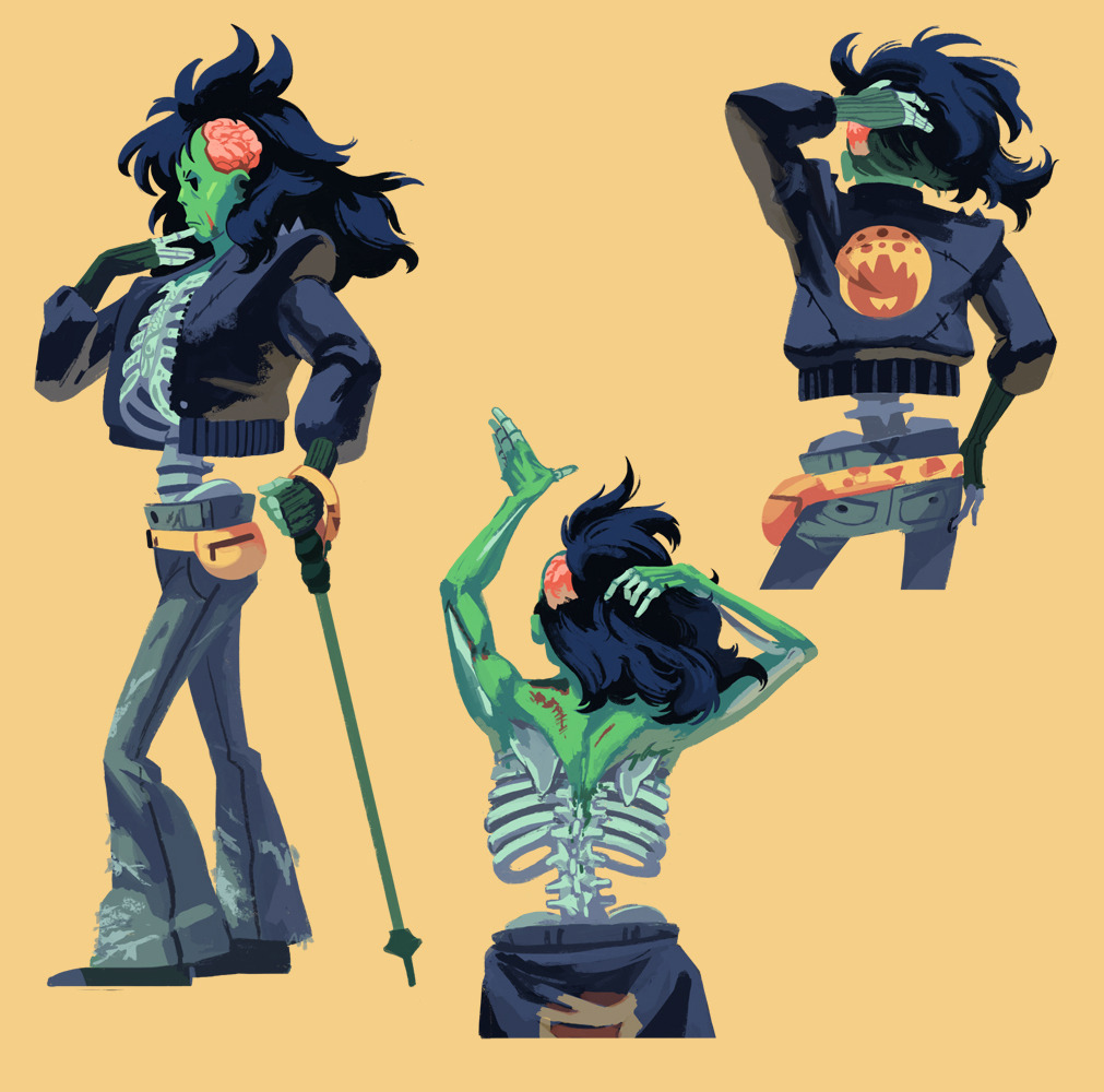 loopy-lupe: Finally did a full sheet for the zombie boss (Still thinking of a name)