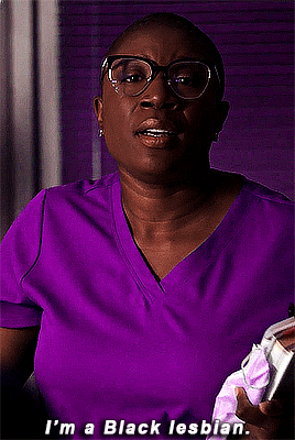 henwilsondaily:

HEN WILSON in 9-1-1 4x03: FUTURE TENSE
[Image Description: 4 small gifs of Hen Wilson from 9-1-1 season 4, episode 3; with her scrubs and background colored in purple. In the first gif: Hen moves closer to Syd as she speaks to her, saying, “I’m a Black lesbian.” In the second gif: Hen moves her hands around as she says, “That joined the fire department at 30,”. In the third gif: Hen continues, “That started med school at 40.” In the fourth gif: a close up of Hen’s face, as she says, “You think I’ve ever walked into a room and not felt like I had to prove that I deserved to be there?” /End ID] #she’s beautiful #and I love her #hen wilson #911 on fox  #tagged in 🌼