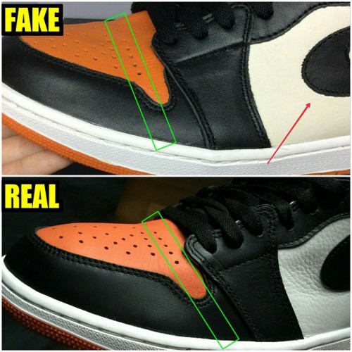 thepoeticlovechild:hennyhardaway1:gymaddict:nock-nock-nock:Air Jordan 1s Are Real or FakeSave a life
