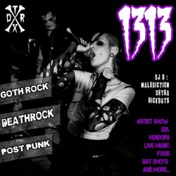 malediction13:  Next 1313 jan. 10 @the thirsty camel. No cover. #deathrock #goth. #postpunk #sanantonio #darkwave. #txdr #djmalediction #elybat