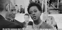 Viola Davis’ advice to young women on the Oscar’s red carpet. [x]