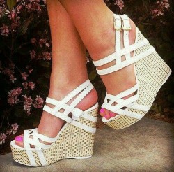 wedgesfordays:♥ Follow my blog for more beautiful wedges ♥.