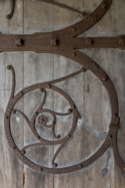 South Door of Abbey of St Peter &amp; St Paul, Oxfordshire, UK by Eric Hardy 