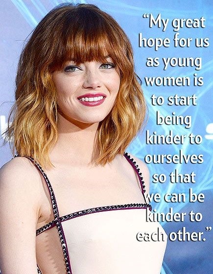 &ldquo;My great hope for us as young women is to start being kinder to ourselves so that we can 