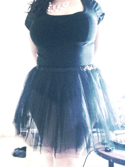 ramblingsofanurbanjawn:  So I bought this skirt for a costume. I was not expecting it to be this sheer nor this short. So. Yeah. Hi.