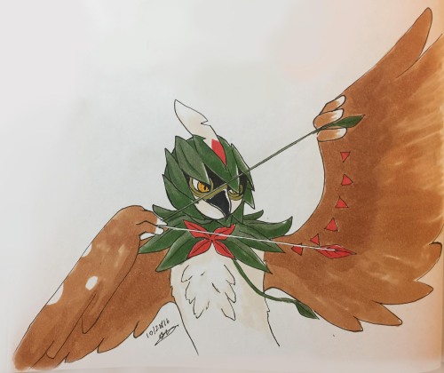 Inktober 28 Decidueye*_* I AM READY FOR THIS GAMMEEEEE