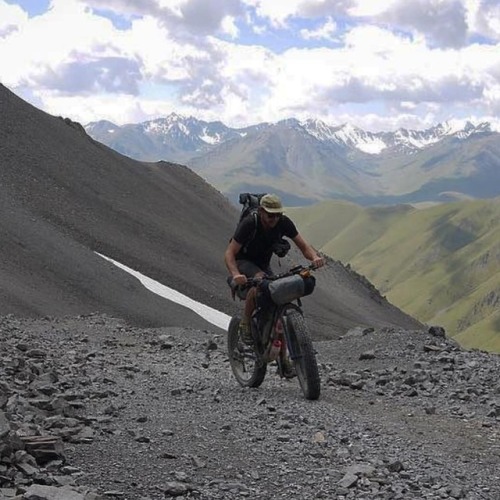 fatbikedotcom:Joe Cool #Repost @joecruzpedaling ・・・ @joelwcaldwell in Kyrgyzstan (2016). • #kyrgyzst