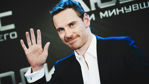 mrnkou: Michael Fassbender in Moscow with X-Men: Days of Future Past