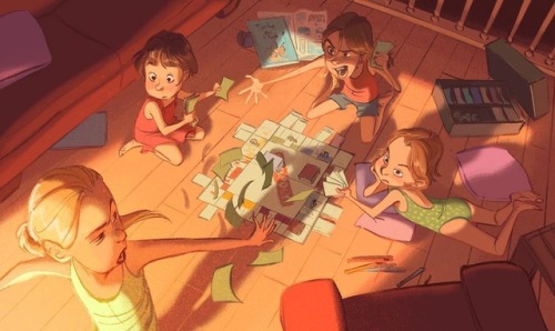 DAY 5 : « Games » It is a chance to be 4 to play board games ! I know I am late but there is a few m