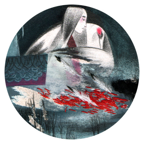 junyiwu:Ophelia, The Crane Wife, and the Fates for the Coaster Show at La Luz de Jesus — opening Sep