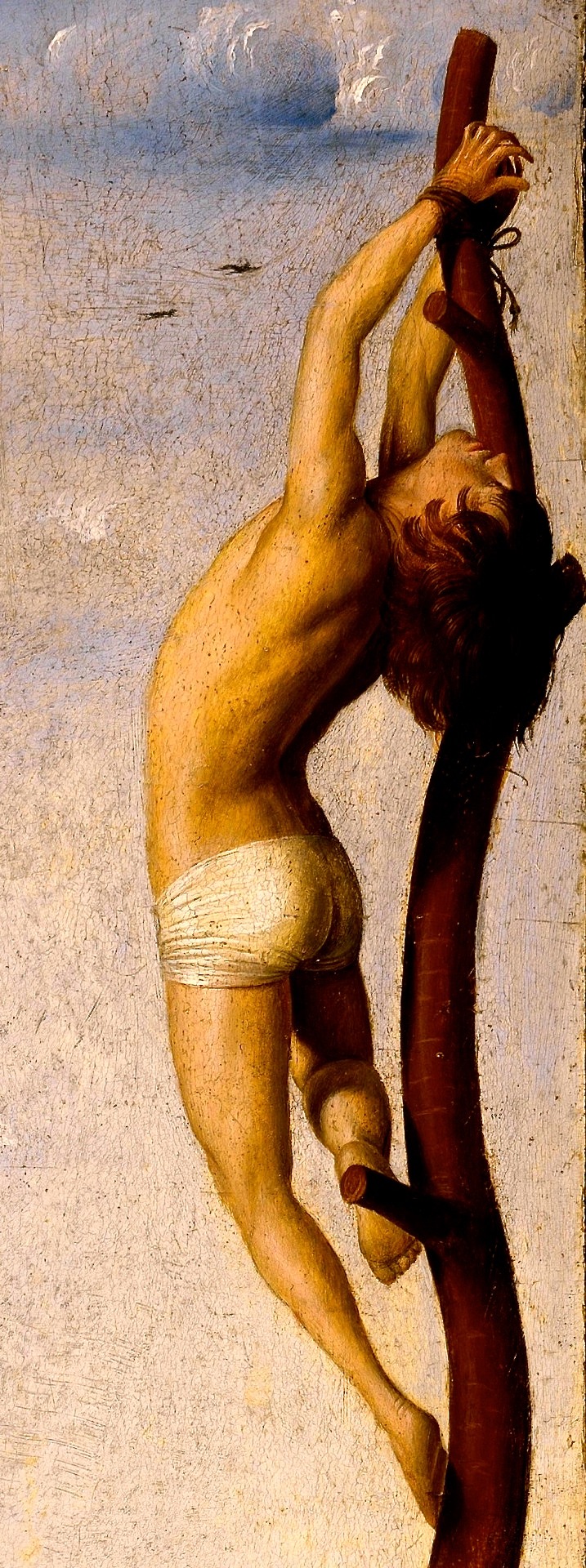 langoaurelian:  Antonello da Messina(1430–1479) - Calvary. Crucifixion with Saint
