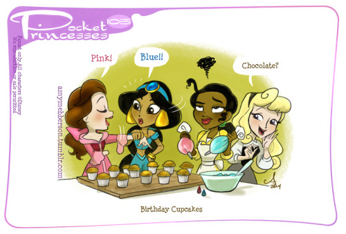 amymebberson: Pocket Princesses 105: Cupcakes! (some things never change) Please reblog, do not repo