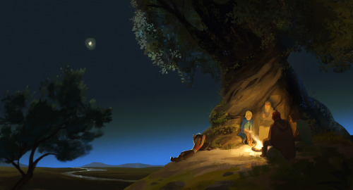 prettysketch:a night overlooking the sea of olivesgen tells the myth of the god of thieves& the 