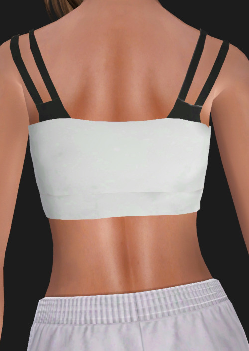 Nike Sportytop.
• Has morphes.
• Black & White Nike logo. And one without Nike logo.
• 3 Channels.
• Tag me if you use it :3
• Don’t reupload to -pay-sites.
• A bit shiny in CAS but fine in-game.
• I hope you like it! :D
Download.