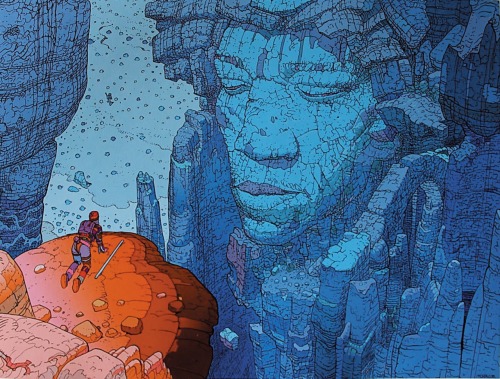 ungoliantschilde:As Promised: the Jimi Hendrix art of Jean Giraud, aka Moebius.