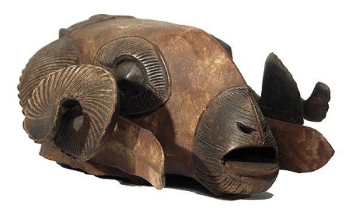 Photographs © Tim HamillBAULE, Ram Mask 8Wood and pigment15.25" high x 13.25" wide x 6.5&q
