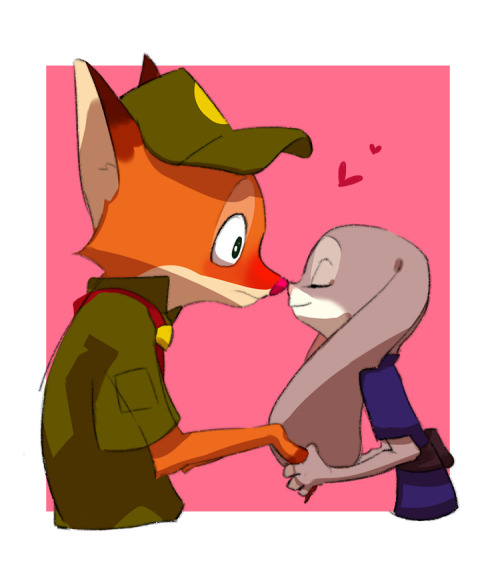 luckyyyalien:  I drew some fanart,I love both of them. zootopia is awesome!  zootopia超好看一口气儿画了好多同人哦它俩真是特别特萌！ 