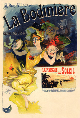 “La Bodiniere” poster by Jules Cheret, 1896-1900