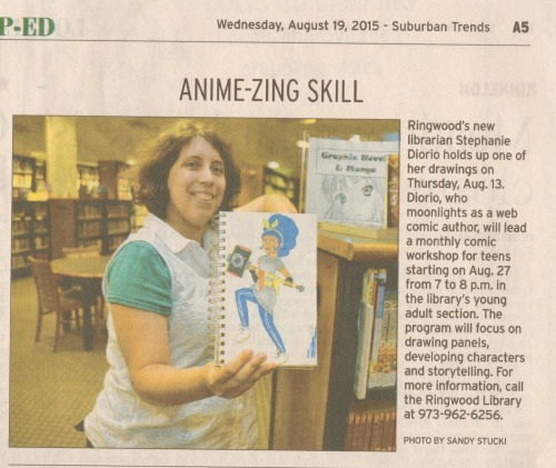 Hey, I’m in the newspaper with my drawing of Sonata!(My art blog is 1863-project-art!)