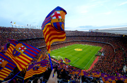 dailyfcb:  A general view as Barcelona fans